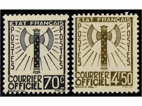 ** FRANCIA. 1942. Serie completa. LUJO. 2.900&euro;. 