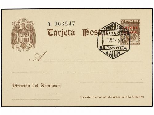 ✉ COLONIAS ESPAÑOLAS: SAHARA. Tres Enteros Postales de 20 ct