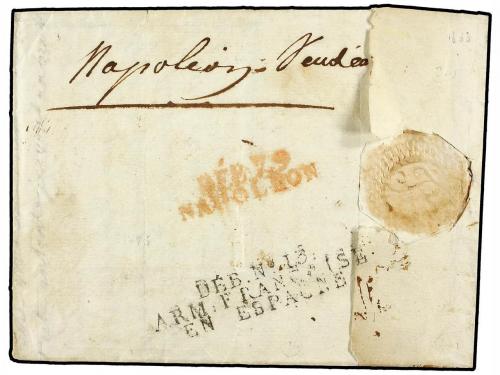 ✉ ESPAÑA: PREFILATELIA. 1808 (19 Septiembre). NIMES a L'ARME