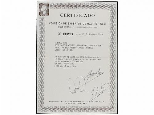 ** ESPAÑA. Ed. 781dd. HB DOBLE DENTADO muy visible en la par