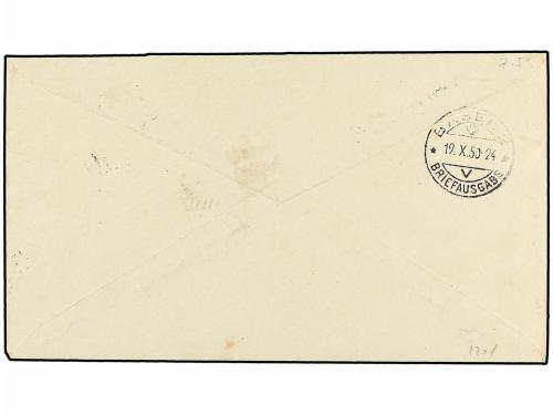 ✉ ESPAÑA. Ed. 1075, 1079 (2). 1950. MADRID a SUIZA. 50 cts. 