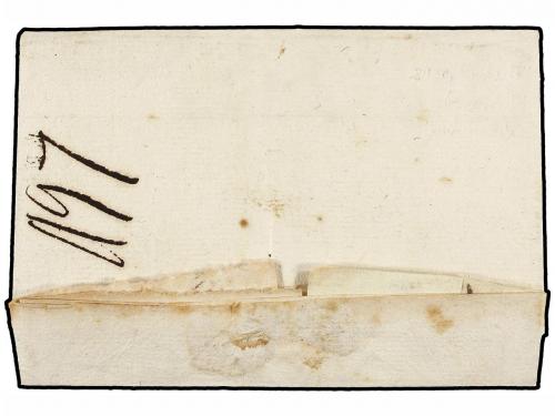 ¿ ESPAÑA. 1761 (29-sept.). LOS ARCOS a PAMPLONA. Marca linea