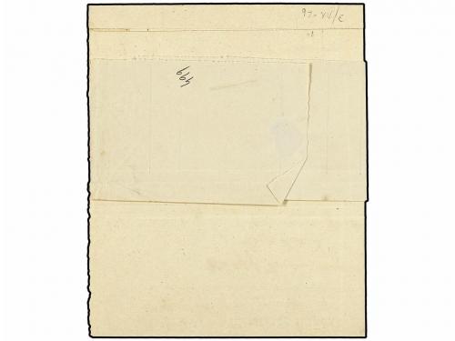 ✉ LUXEMBURGO. 1874. 1 c. + 2 c. LUXEMBOURG on complete print