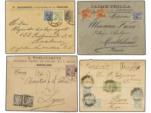 ✉ LOTES y COLECCIONES. HISTORIA POSTAL. Emisiones de Alfonso