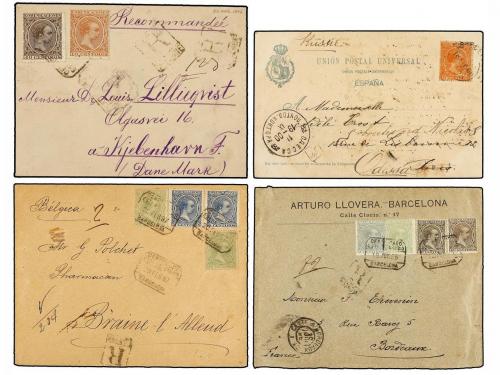 ✉ LOTES y COLECCIONES. HISTORIA POSTAL. Emisiones de Alfonso