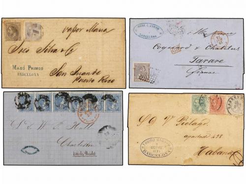 ✉ LOTES y COLECCIONES. HISTORIA POSTAL. Emisiones de Amadeo,