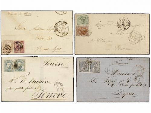 ✉ LOTES y COLECCIONES. HISTORIA POSTAL. Emisiones de Amadeo,