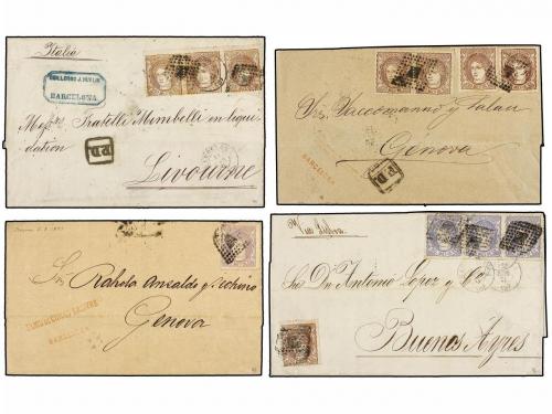 ✉ LOTES y COLECCIONES. HISTORIA POSTAL. Emisión de ALEGORÍA 