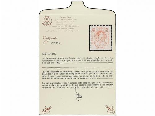 LOTES y COLECCIONES. ESPAÑA. Ficha con sellos clásicos en nu