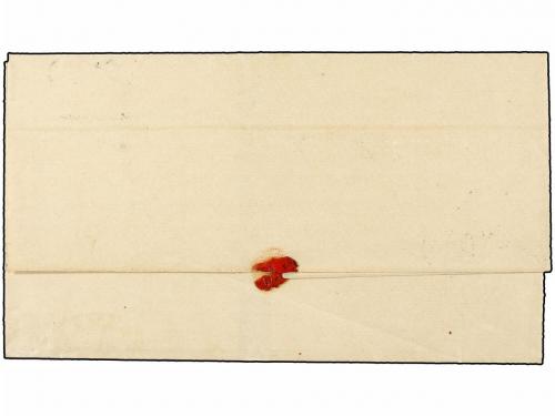 ✉ CUBA. 1844. Envuelta dirigida a LA HABANA. Marca de entrad