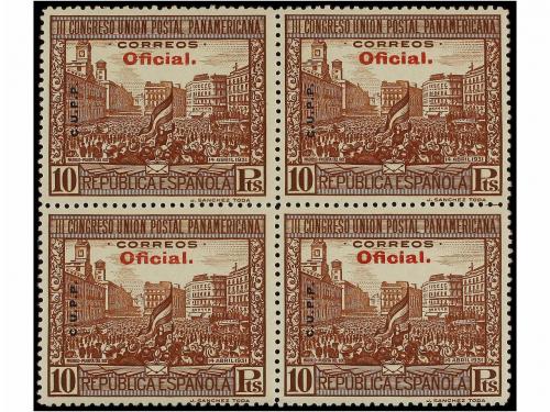 ** ESPAÑA. Ed. 620/29H. SERIE COMPLETA en bloques de cuatro 