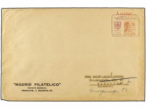 ✉ ESPAÑA ENTEROS POSTALES: DE INICIATIVA PRIVADA. Conjunto d