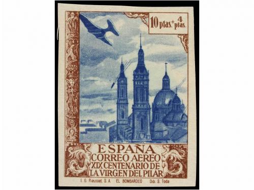 * ESPAÑA. Ed. 904/13s. SERIE COMPLETA SIN DENTAR, sello de 4