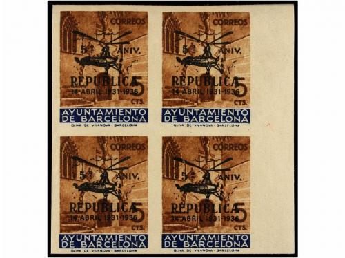 ** ESPAÑA: AYUNTAMIENTO DE BARCELONA. Ed. NE 17/21. NO EMITI
