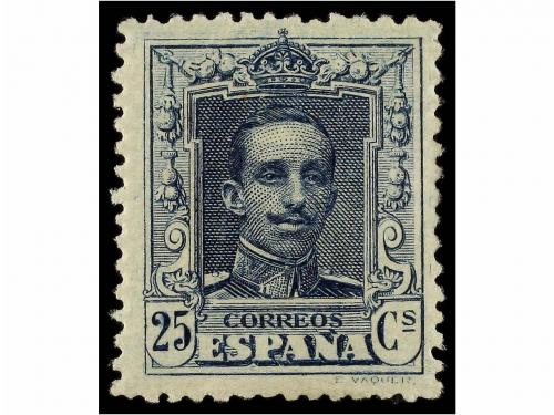 * ESPAÑA. Ed. NE 23/24. NO EMITIDOS. 25 cts. gris, tipos I y