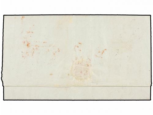 ¿ ESPAÑA. Ed. 1A. 1851 (1 Enero). TOLOSA a MADRID. 6 cu. neg