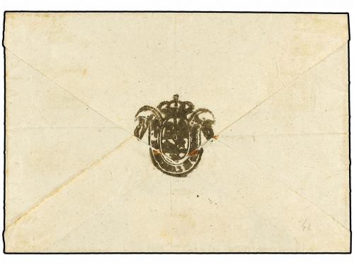 ✉ ESPAÑA. Ed. 1A (3). 1850. CORCUBION a BARCELONA. Registro 