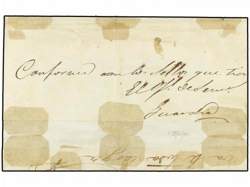 ¿ ESPAÑA. Ed. 1A (8). 1850. MÁLAGA a CEUTA. Registro de Emba