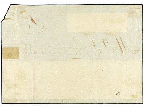 ¿ ESPAÑA. Ed. 1 (22). 1850. Gran fragmento de Plica Judicial