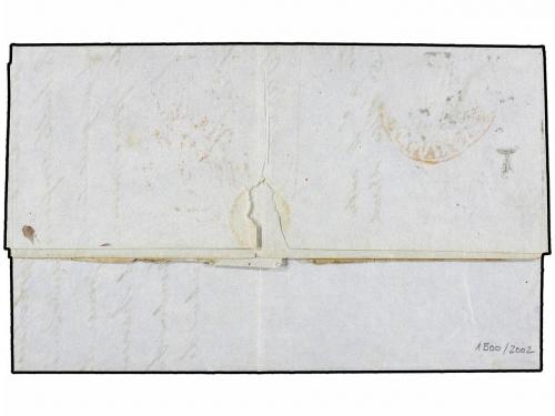 ✉ ESPAÑA. Ed. 1A. 1850. MANCHESTER (Gran Bretaña) a MANRESA.