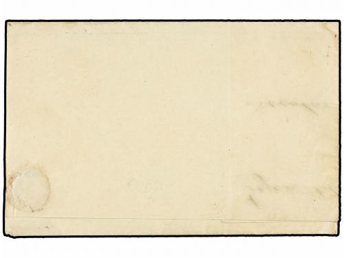 ✉ ESPAÑA. Ed. 1A. 1850. GIJÓN a BILBAO. 6 cu. negro, tipo II