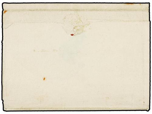 ✉ ESPAÑA. Ed. 1. 1850. MURCIA a LA CAROLINA. 6 cu. negro, ti