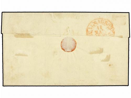 ¿ ESPAÑA. Ed. 1A. 1850. ARANJUEZ a ALMAGRO. 6 cu. negro, tip