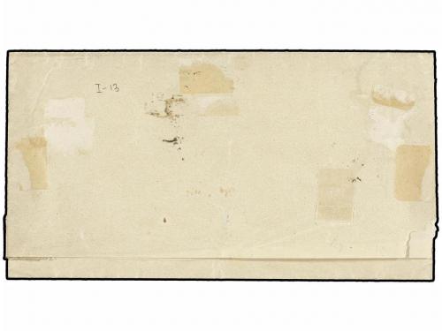 ¿ ESPAÑA. Ed. 1. 1850. CUENCA a MADRID. 6 cu. negro, tipo I