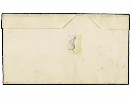 ✉ ESPAÑA. Ed. 1A. 1850. CORVERA a BURGOS. 6 cuartos negro, p