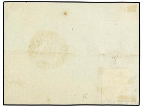 ✉ ESPAÑA. Ed. 1. 1850. FRONTAL. PLASENCIA a MADRID. 6 cuarto