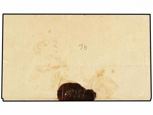 ✉ ESPAÑA. Ed. 1. 1850. CIUDAD REAL a ONTENIENTE. 6 cuartos n