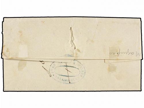 ✉ ESPAÑA. Ed. 1. 1850. SALAMANCA a MADRID. 6 cuartos negro, 