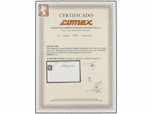 Δ ESPAÑA. Ed. 1. 1850. QUINTANAR DE LA ORDEN a ALMAGRO. Gran