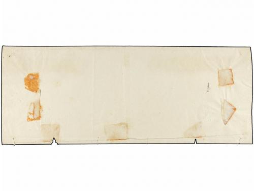 ✉ ESPAÑA. Ed. 1 (9). 1850. PALMA DE MALLORCA a IBIZA. Plica 