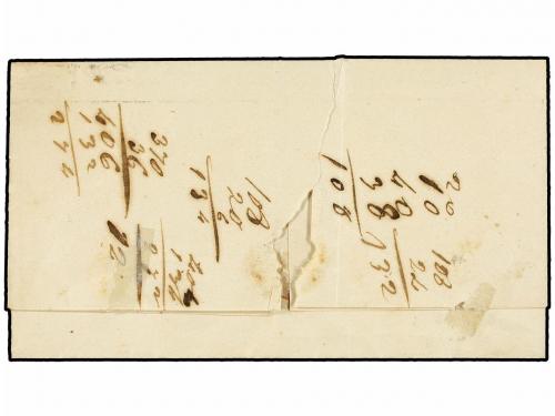 ✉ ESPAÑA. Ed. 1A. 1850. VALLADOLID a RÍO SECO. 6 cuartos neg