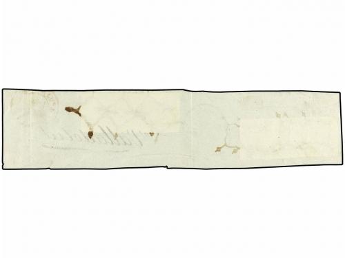 ✉ ESPAÑA. Ed. 1A (6). 1850. LEDESMA a VALLADOLID. Gran fragm