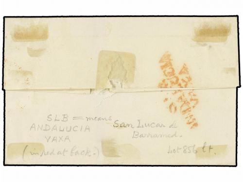 ✉ ESPAÑA. Ed. 1A. 1850. REUS a AYAMONTE. 6 cuartos negro, pl