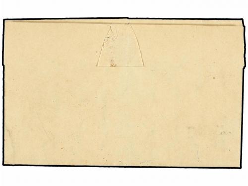 ✉ ESPAÑA. Ed. 1. 1850. TRUJILLO a MÉRIDA. 6 cuartos negro, p