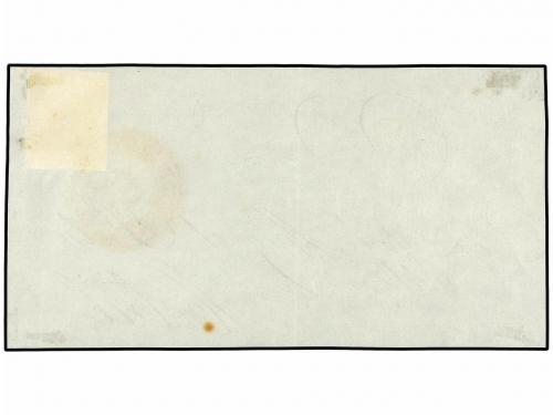 ✉ ESPAÑA. Ed. 1. 1850. FRONTAL. BARCELONA a MOTRIL. 6 cu. ne