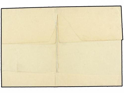 ✉ ESPAÑA. Ed. 1. 1850. BADAJOZ a MADRID. 6 cuartos negro, pl