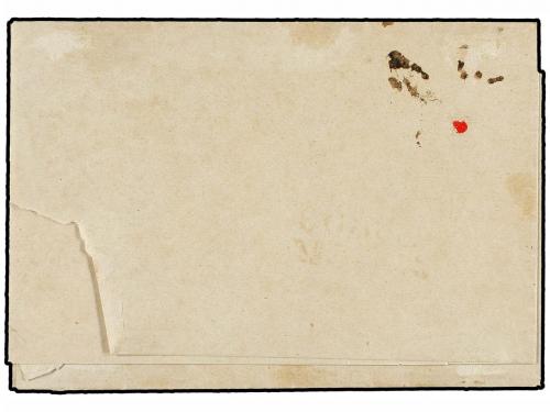 ✉ ESPAÑA. Ed. 1A. 1850. MUROS a SANTIAGO. 6 cuartos negro, p