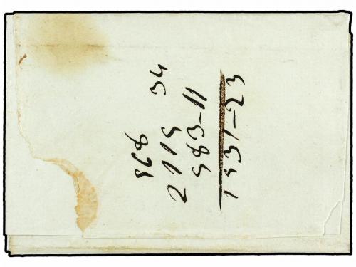 ✉ ESPAÑA. Ed. 1. 1850. CORTE Y CONCEPCIÓN (Huelva) a SEVILLA