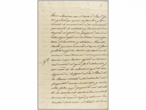 (*) ESPAÑA. Ed. 1. 6 cu. negro. FALSO POSTAL detectado solam