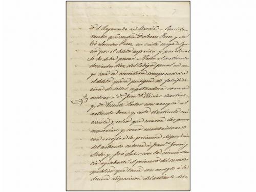 (*) ESPAÑA. Ed. 1. 6 cu. negro. FALSO POSTAL detectado solam