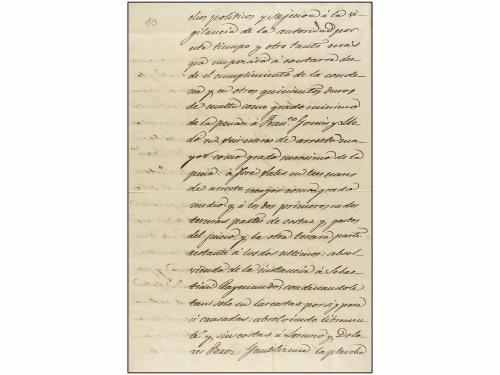 (*) ESPAÑA. Ed. 1. 6 cu. negro. FALSO POSTAL detectado solam