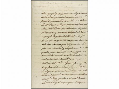 (*) ESPAÑA. Ed. 1. 6 cu. negro. FALSO POSTAL detectado solam