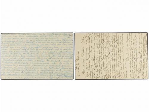 ¿ ESPAÑA GUERRA CIVIL. 1939. Dos Enteros Postales, uno circu