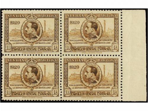 ** ESPAÑA. Ed. 434/47. SERIE COMPLETA en bloques de cuatro,