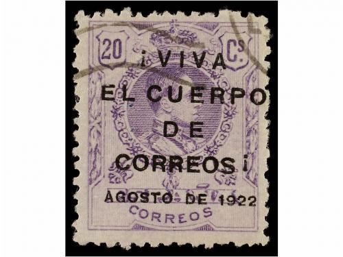 ° ESPAÑA. HUELGA DE CORREOS DE 1922. 6 sellos diferentes con