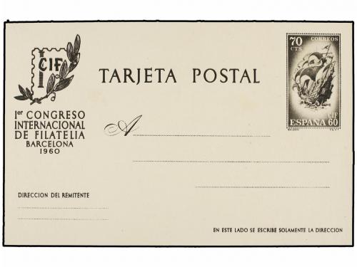 ¿ ESPAÑA ENTEROS POSTALES. Ed. 88/89. PRUEBAS EN NEGRO. 70 c